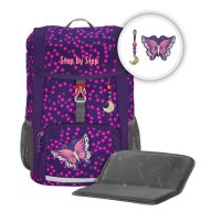 Step by Step KID SHINE Rucksack Butterfly Night 3 tlg.