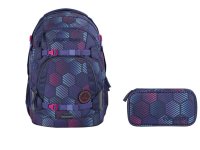 Coocazoo Schulrucksack Mate Indigo Illusion 2 tlg.