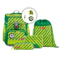 Step by Step Schulranzen Space Neon Funky Soccer 4 tlg.