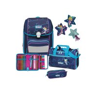 Scout Schulranzen Set Genius Blue Star 4 tlg.