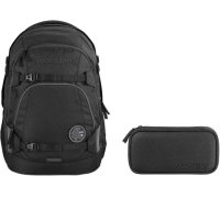 Coocazoo Schulrucksack Mate Black Coal 2 tlg.