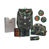 DerDieDas Schulranzen Ergoflex Max Superflash Basilisk 5 tlg.