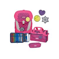 Scout Schulranzen Sunny 2 Neon Safety Pink Glow 4 tlg.