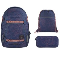 Coocazoo Schulrucksack MATE Sweet Rose 3 tlg. (1)