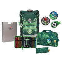 DerDieDas Schulranzen ErgoFlex Easy Soccer Green 5 tlg.