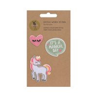 Lässig Textil Sticker Unicorn