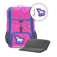 Step by Step KID Neon Rucksack Colorful Unicorn 3 tlg.