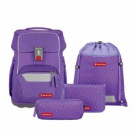Step by Step Schulranzen Basic Purple Konfetti 4 tlg